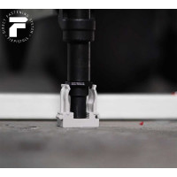 Крепежная клипса для монтажа газовым монтажным пистолетом FIXPISTOLS F-CPE16 серая, 100 шт. 2-2-4-4614