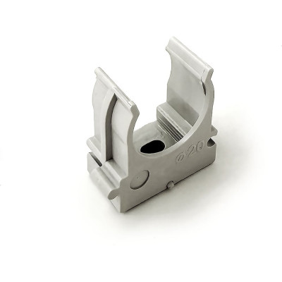 Крепежная клипса для монтажа газовым монтажным пистолетом FIXPISTOLS F-CPE20 серая, 100 шт. 2-2-4-4621