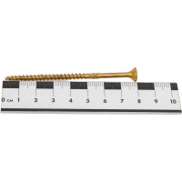 Шуруп для дерева Fischer fpf-sz 4,5x80 yzp, жёлт. цинк, 20 шт. 653962