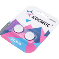 Элемент питания КОСМОС CR2016 3V Lithium 2BL, 2 шт. KOC2016BL2