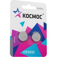 Элемент питания КОСМОС CR2032 3V Lithium 2BL, KOC2032BL2
