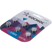 Элемент питания КОСМОС G10 (L1131/LR54/189/389) 1.5V Alkaline 6BL, KOCG10(LR54)BL6
