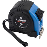 Рулетка Elmos 3 м, 19 мм, магнит, обрезиненная e70 512