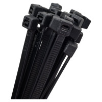 Нейлоновый хомут Nova Bright черный, 3.6x300 мм, 25 шт. 47854