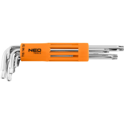 Набор шестигранных ключей Torx (T10-T50 мм, 8 штук) NEO Tools 09-524