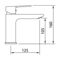 Смеситель для умывальника CLEVER AGORA XTREME 60100