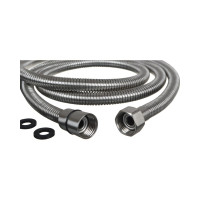 Шланг для душа Melodia della vita STANDARD SATIN 1/2х1/2 конус нерж. d14мм, L150см, 2-й зажим 34506