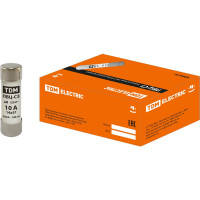 Плавкая вставка TDM ELECTRIC ПВЦ-С3 14х51 aR быстродействующая 10А SQ0729-0048
