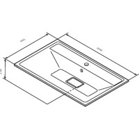 Мебельная раковина AM.PM Inspire V2.0 M50AWPX0801WG