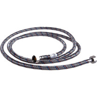 Подводка для воды СТМ сталь, 1/2", гайка-гайка, 250 cм CWFHF250