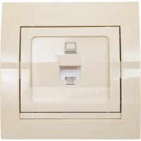 Розетка Lezard DERIY RJ45 крем 702-0303-139