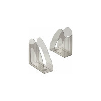 Вертикальный лоток для бумаг BRAUBERG Delta 240х90х240 мм тонированный серый 237241
