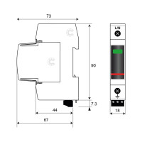 Устройство защиты от импульсных перенапряжений Citel УЗИП тип 2+3 DAC50VGS-10-275 821130221