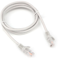 Патч-корд Cablexpert LSZH медный UTP кат.5e, 1м, литой, многожильный (серый), PP30-1M