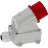 Настенная вилка INPIN 16A/400V/3P+N+E/IP44 CA342