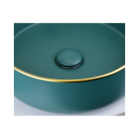Донный клапан BRONZE DE LUXE зеленый (керамическая крышка) 1001G