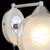 Бра Citilux Буги с выключателем Белое Хром CL157311