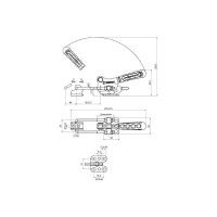 Натяжная защелка KUKAMET с фиксатором, усилие 1120 кг 311-5-L