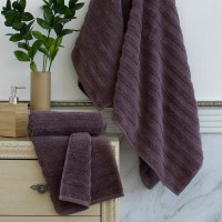 Махровое полотенце Verossa 70/140 Palermo Лилово-коричневое, 460 г/м2 740264