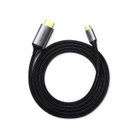 Кабель Ugreen USB C-HDMI, алюминиевый корпус, цвет серо-черный, 1.5 м 50570