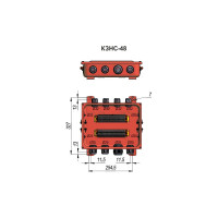 Коробка ГОФРОМАТИК Кзнс-48 с латунными сальниками ( 8шт. сальников) zeta30350