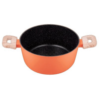 Кастрюля MAUNFELD MARTA из кованого алюминия, со стеклянной крышкой, 24 см, 4,1 л MCS41FA06CL