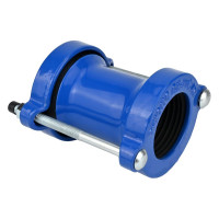 Муфта соединительная DN.ru ДРК Ду80 Ру10/16 обжим 88-103 мм, углеродистая сталь, EPDM D270-08335