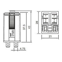 Промежуточное реле ComatReleco C7-A20X/AC115V PN1042