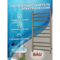 Электрический полотенцесушитель Bauedge BAU Stil 50x100, 10 планок, универсальный, антикварная бронза DB-0029