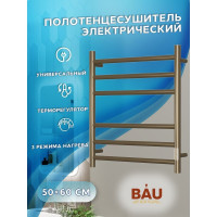 Электрический полотенцесушитель Bauedge BAU Stil 50x60, 6 планок, универсальный, антикварная бронза DB-0045