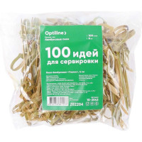 Пики декоративные Optiline Узелок бамбук, 6 см, 100 шт 10-2043