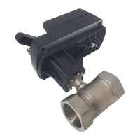 Двухходовой шаровый кран TECHNO HKS240-08DF/230V из нержавеющей стали 304, DN40, резьба G1-1/2, с электроприводом 8 Нм, 220 В, управление открыто/закрыто 660402