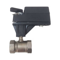 Двухходовой шаровый кран TECHNO HKS250-08DF/230V из нержавеющей стали 304, DN50, резьба G2, с электроприводом 8 Нм, 220 В, управление открыто/закрыто 660502