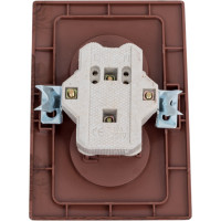 Розетка Intro 2х2P, 16А, 250В, IP20, СУ, Plano, венге Б0030068