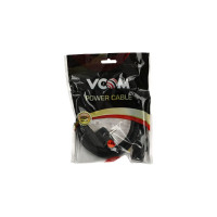 Кабель компьютер-розетка VCOM 220V, угловая Евровилка, VDE 3G*1.5mm2 CE021-CU1.5-1.8M