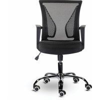 Компьютерное офисное кресло BRABIX Wings MG-304, с подлокотниками, хром, сетка 532016