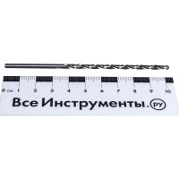 Сверло цх длинная серия (3.1х69х106 мм; HSS 6542; А1; DIN340) ИНСТУЛС 00001335735