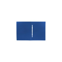 Папка BRAUBERG Office с пластиковым скоросшивателем, синяя, до 100 листов, 0.5мм 222644