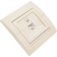 Розетка Lezard DERIY RJ45 крем 702-0303-139