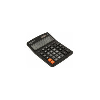 Настольный калькулятор BRAUBERG EXTRA-16-BK 206x155 мм, 16 разрядов, двойное питание, черный 250475