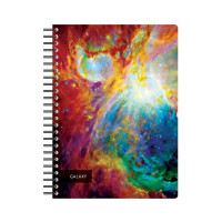 Бизнес-тетрадь Attache Selection 120л, А5, Space Galaxy, 210х152мм, 70квм, белый, карман 487290