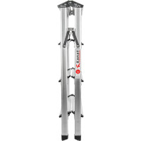 Стремянка двухсторонняя Kanat алюминиевая 4 ступени KAM-114