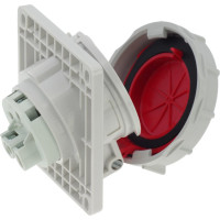 Встраиваемая наклонная розетка INPIN 16A/400V/3P+N+E/IP67, фланец 92x100 CA1485