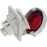 Встраиваемая наклонная розетка INPIN 32A/400V/3P+N+E/IP67, фланец 92x100 CA1551