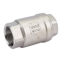 Обратный клапан TITAN LOCK  муфтовый нержавеющий AISI304, ВР/ВР 1", TL1FCV