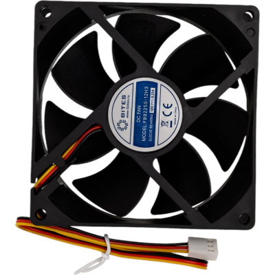 5Bites Вентилятор, 92x92x25мм, подшипник скольжения, 2500rpm, 32 дБ, 3pin FB9225S-12H3