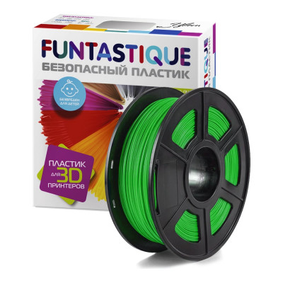 FUNTASTIQUE Пластик в катушке (petg,1.75 мм,1 кг), цвет зелёный PETG-1KG-GN