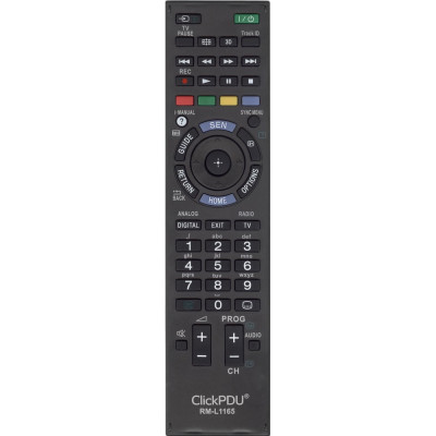 clickpdu Универсальный пульт для телевизора SONY RM-L1165 (не требует настройки) HOD825