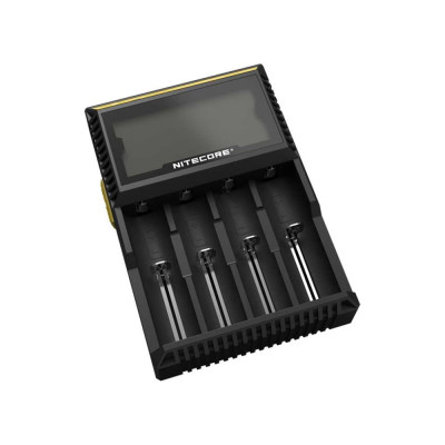 Nitecore Зарядные устройства D4 18650/16340 на 4АКБ Intellicharge V2 Совместим с Li-ion и Ni-MH/Ni-Cd аккумуляторами с автоматическим определением 11480