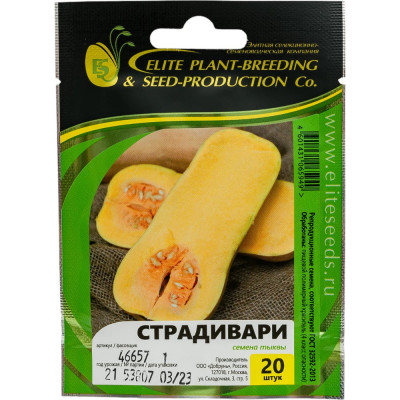 ELITE PLANT-BREEDING & SEED PRODUCTION Co. Страдивари семена тыквы 20 шт ЭС мини 1999943788